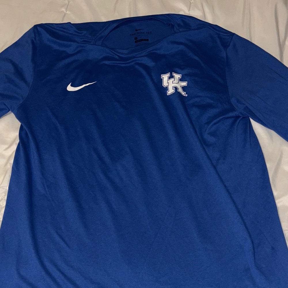 Nike Royal Blue UK Wildcats Crewneck Performance T‑Shirt